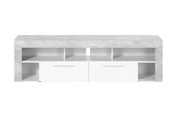 Vibio TV-benk 180 cm - Hvit/Betong - Møbler - TV- & Mediamøbler - TV benk & mediabenk