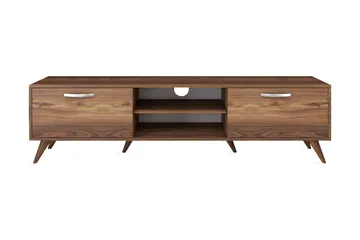 Virkesbo TV-benk med Oppbevaring 180 cm - Valnøtt / Brun / Rustikk - Møbler - TV- & Mediamøbler - TV benk & mediabenk