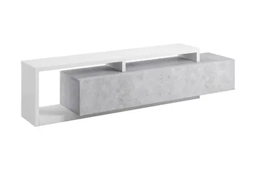 Wesley TV-benk 219 cm - Hvit/Tre - Møbler - TV- & Mediamøbler - TV benk & mediabenk