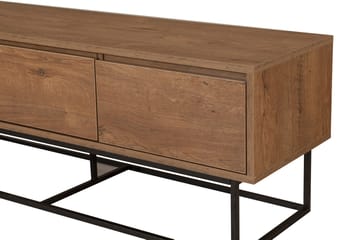 Zefiria Tv-benk 140 cm - Mørkebrun/Svart - Møbler - TV- & Mediamøbler - TV benk & mediabenk