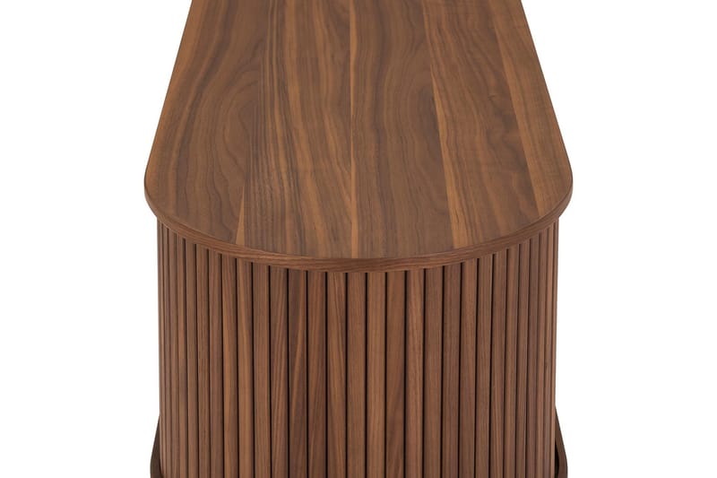 TV-benk Neandir 150x45 cm Massiv Valnøtt - Brun - TV benk & mediabenk