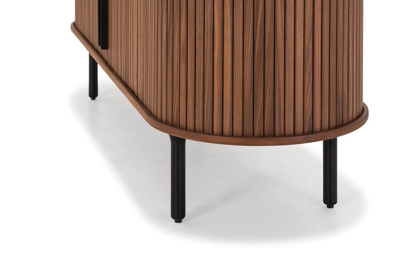 TV-benk Neandir 150x45 cm Massiv Valnøtt - Brun - TV benk & mediabenk
