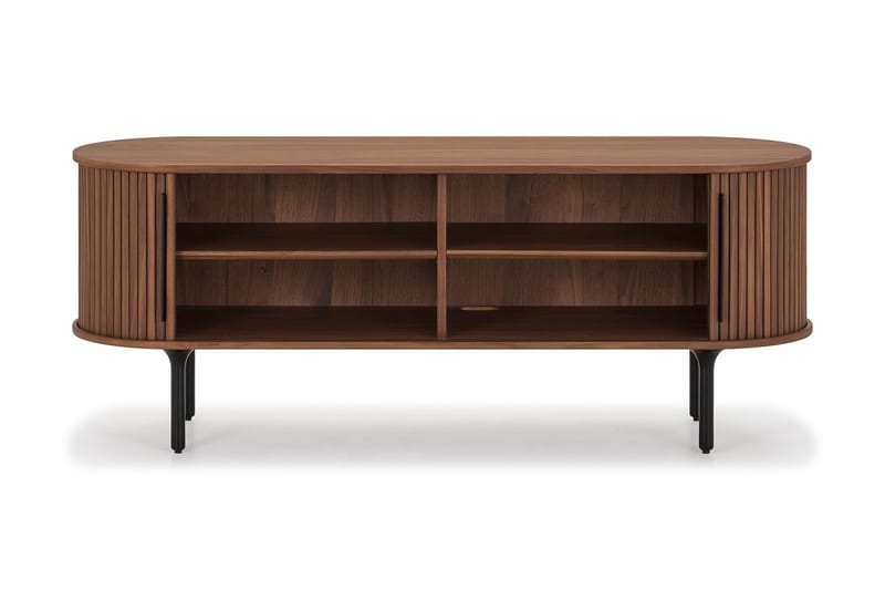 TV-benk Neandir 150x45 cm Massiv Valnøtt - Brun - TV benk & mediabenk