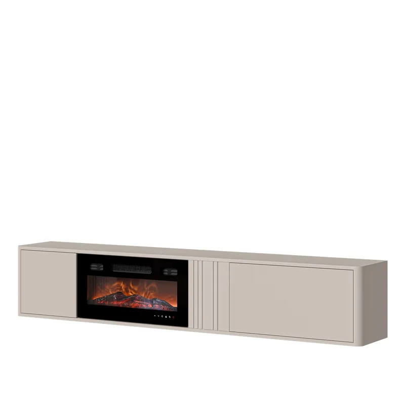 TV-benk NO_BRAND TV-benk PHILIPPE 190 med peis beige