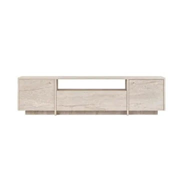 TV-benk Nordure Alvar (180 x 46 x 35 cm) Travertin - Travertin - Møbler - TV- & Mediamøbler - TV benk & mediabenk