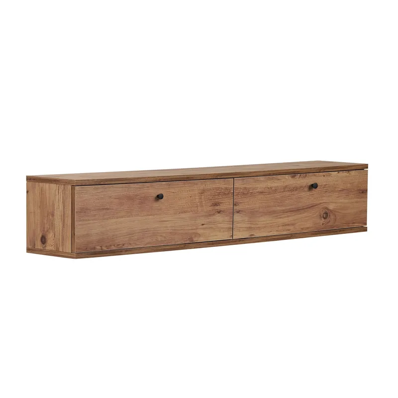 TV-benk Nordure Ligne (140 x 25 x 25 cm) Atlantic Pine - Atlantic Pine - Møbler - TV- & Mediamøbler - TV-hylle