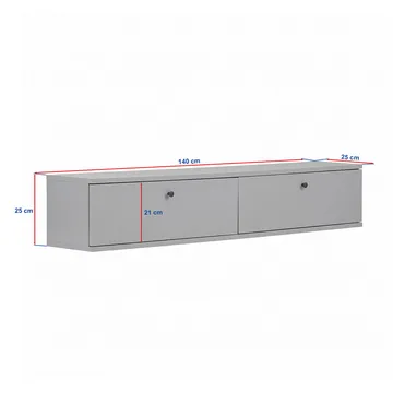 TV-benk Nordure Ligne (140 x 25 x 25 cm) Travertin - Travertin - Møbler - TV- & Mediamøbler - TV-hylle
