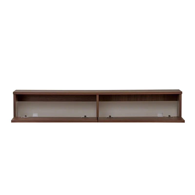TV-benk Nordure Ligne (140 x 25 x 25 cm) Valnøtt - Valnøtt - Møbler - TV- & Mediamøbler - TV-hylle