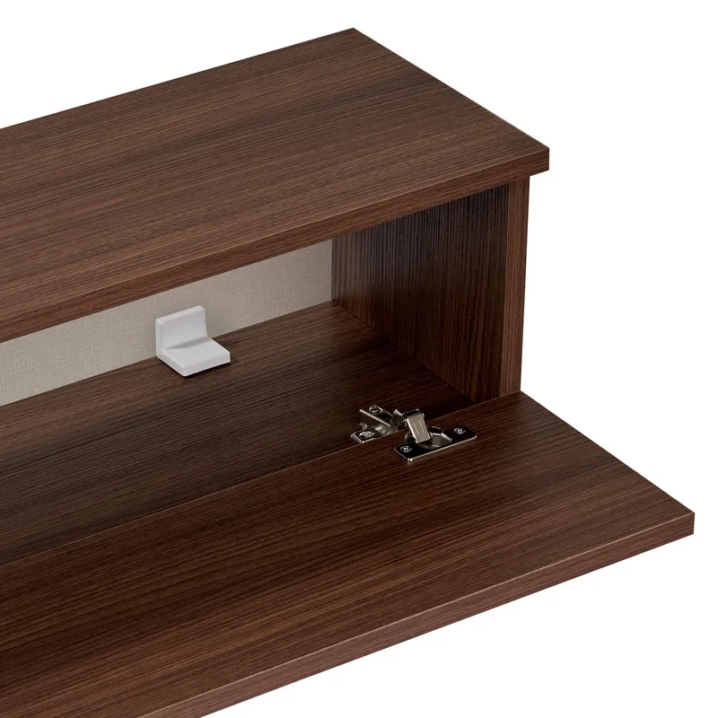 TV-benk Nordure Ligne (140 x 25 x 25 cm) Valnøtt - Valnøtt - Møbler - TV- & Mediamøbler - TV-hylle