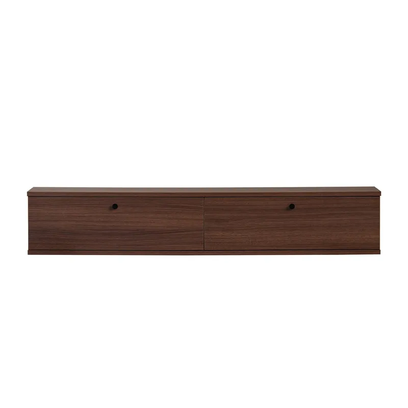 TV-benk Nordure Ligne (140 x 25 x 25 cm) Valnøtt - Valnøtt - Møbler - TV- & Mediamøbler - TV-hylle