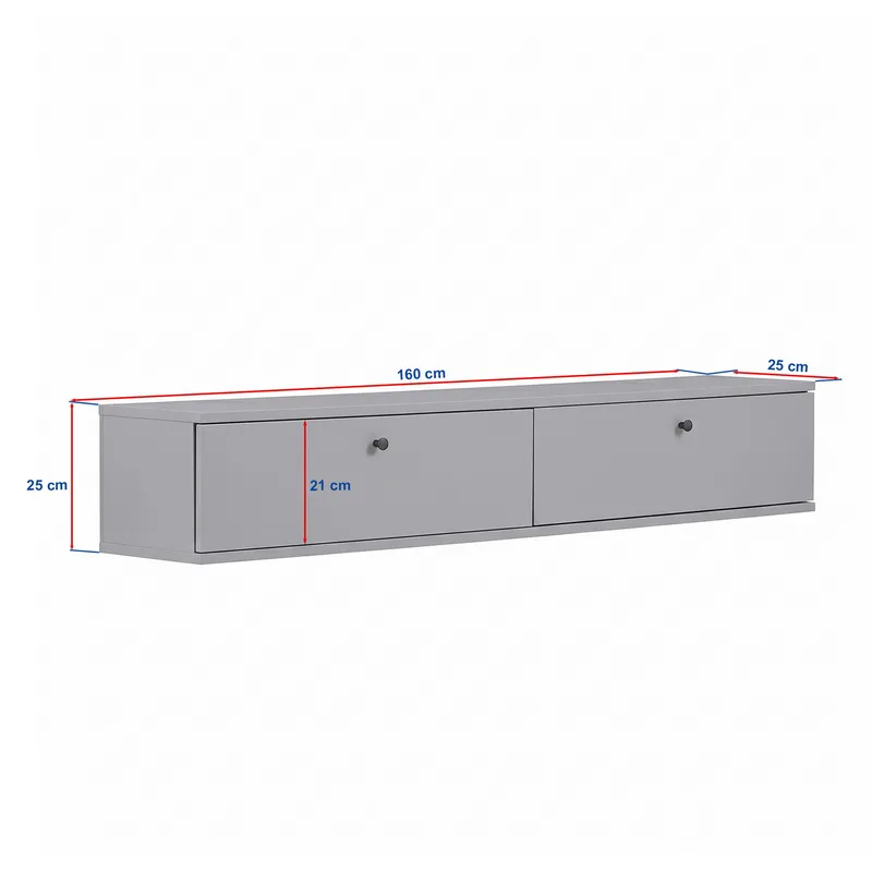 TV-benk Nordure Ligne (160 x 25 x 25 cm) Atlantic Pine - Atlantic Pine - Møbler - TV- & Mediamøbler - TV-hylle