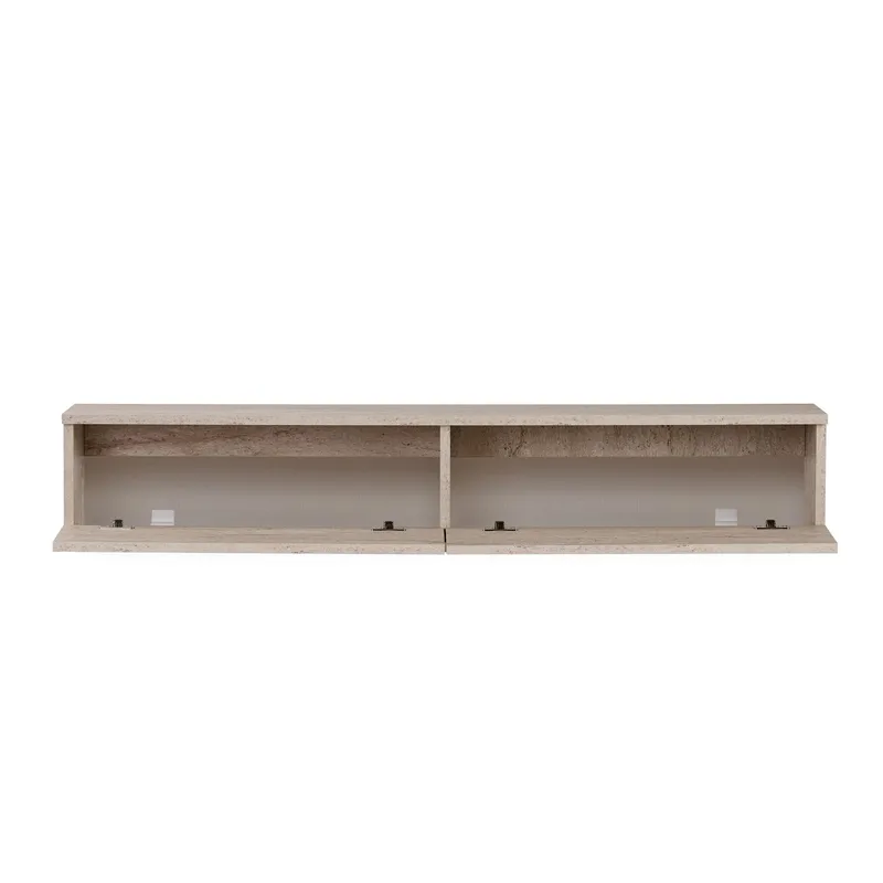 TV-benk Nordure Ligne (160 x 25 x 25 cm) Travertin - Travertin - Møbler - TV- & Mediamøbler - TV-hylle
