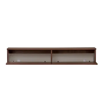 TV-benk Nordure Ligne (160 x 25 x 25 cm) Valnøtt - Valnøtt - Møbler - TV- & Mediamøbler - TV-hylle