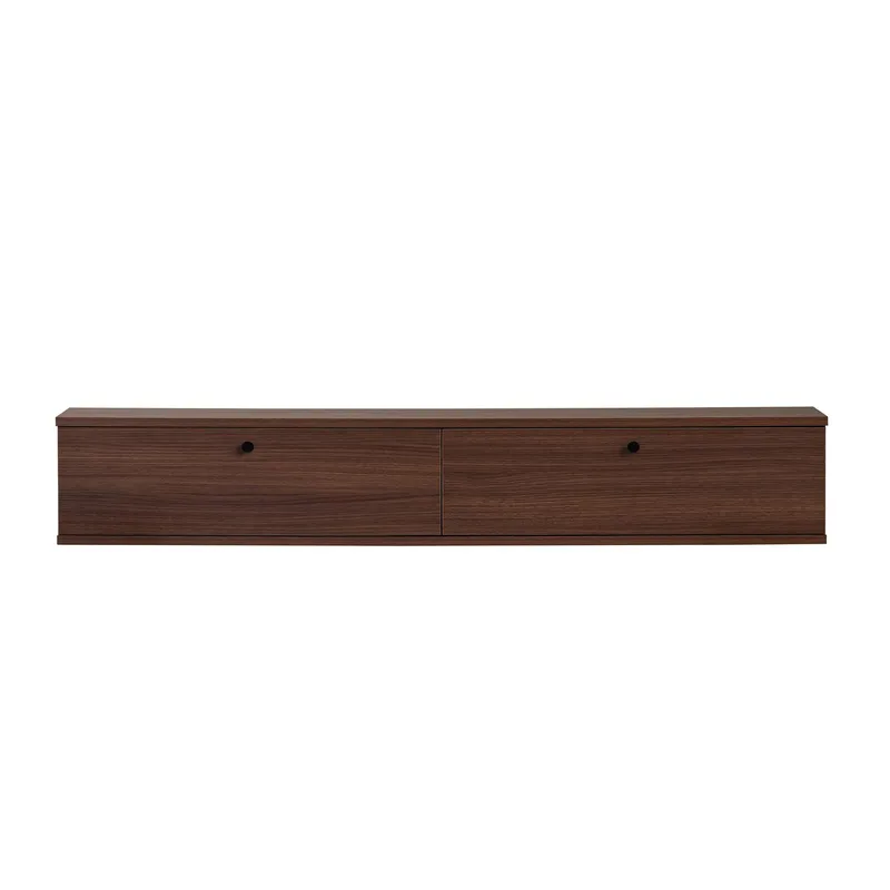 TV-benk Nordure Ligne (160 x 25 x 25 cm) Valnøtt - Valnøtt - Møbler - TV- & Mediamøbler - TV-hylle