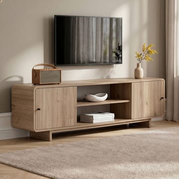 TV-benk Nordure Mirel (180 x 52 x 34 cm) Eik - Eik - Møbler - TV- & Mediamøbler - TV benk & mediabenk