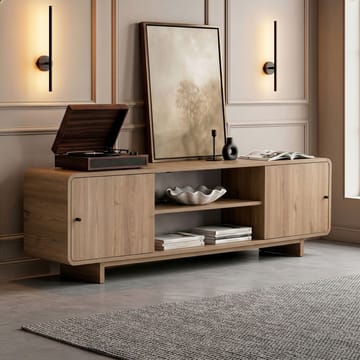 TV-benk Nordure Mirel (180 x 52 x 34 cm) Eik - Eik - Møbler - TV- & Mediamøbler - TV benk & mediabenk