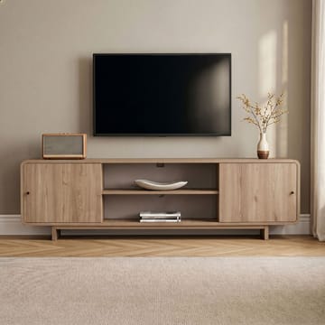 TV-benk Nordure Mirel (180 x 52 x 34 cm) Eik - Eik - Møbler - TV- & Mediamøbler - TV benk & mediabenk