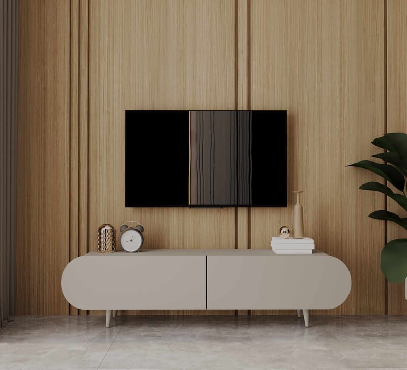 TV-benk Nordure Regulus (140 x 49 x 30 cm) Sandstein - Sandstein - Møbler - TV- & Mediamøbler - TV benk & mediabenk
