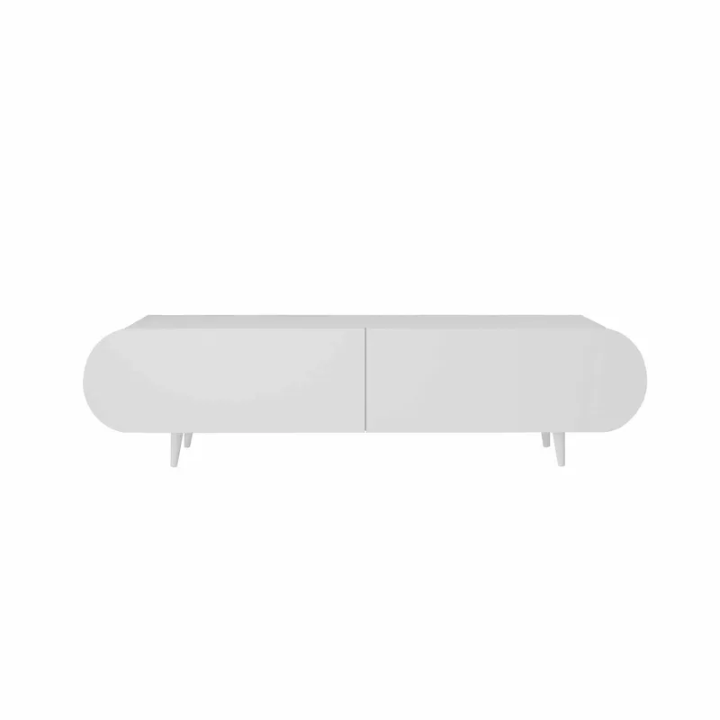 TV-benk Nordure Regulus (160 x 49 x 30 cm) Hvit - Hvit - Møbler - TV- & Mediamøbler - TV benk & mediabenk