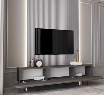 TV-benk Nordure Regulus (180 x 49 x 30 cm) Grå - Grå - Møbler - TV- & Mediamøbler - TV benk & mediabenk