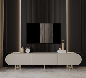 TV-benk Nordure Regulus (180 x 49 x 30 cm) Sandstein - Sandstein - Møbler - TV- & Mediamøbler - TV benk & mediabenk