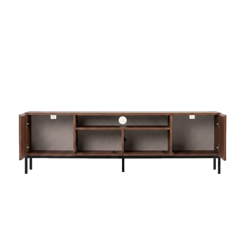 TV-benk Nordure Rivoli (160 x 50 x 35 cm) Milano Valnøtt Svart - Milano valnøtt og svart - Møbler - TV- & Mediamøbler - TV benk & mediabenk