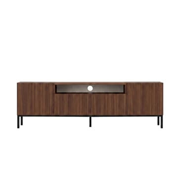TV-benk Nordure Rivoli (160 x 50 x 35 cm) Milano Valnøtt Svart - Milano valnøtt og svart - Møbler - TV- & Mediamøbler - TV benk & mediabenk