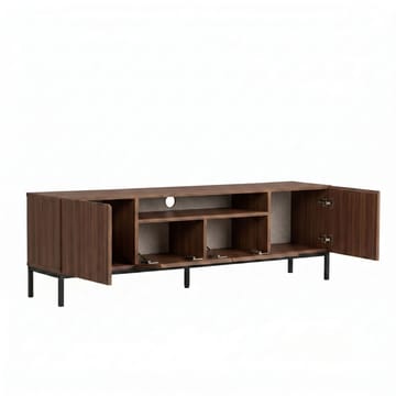 TV-benk Nordure Rivoli (160 x 50 x 35 cm) Milano Valnøtt Svart - Milano valnøtt og svart - Møbler - TV- & Mediamøbler - TV benk & mediabenk