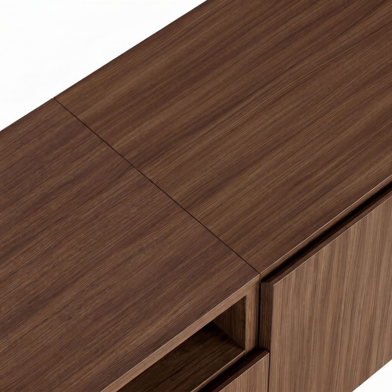 TV-benk Nordure Rivoli (160 x 50 x 35 cm) Milano Valnøtt Svart - Milano valnøtt og svart - Møbler - TV- & Mediamøbler - TV benk & mediabenk