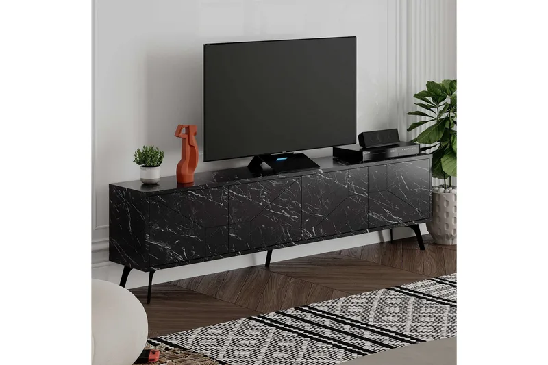 TV-benk og mediabenk Dune TV-benk 180 cm Beige Beige - Møbler - TV- & Mediamøbler - TV benk & mediabenk