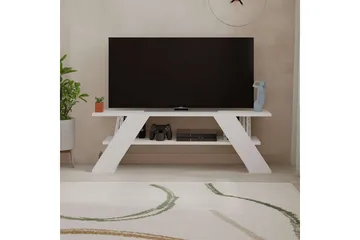 TV-benk og mediabenk Homitis TV-benk Janesh Vit - Møbler - TV- & Mediamøbler - TV benk & mediabenk