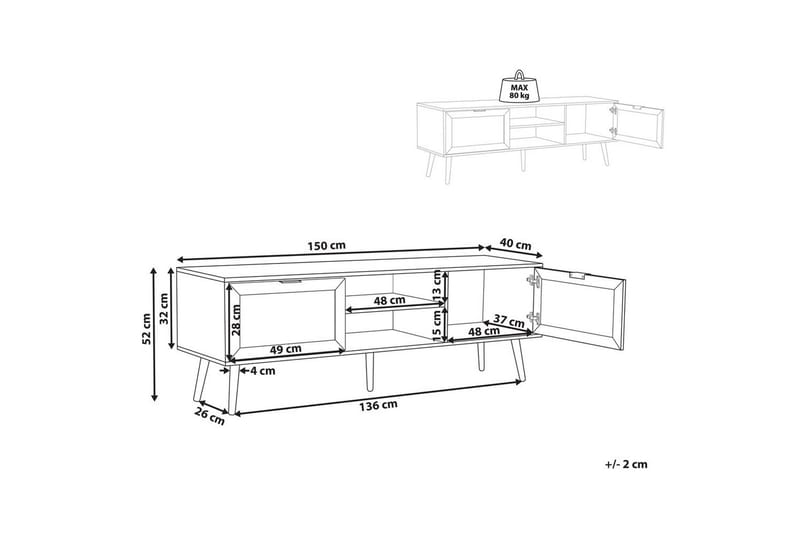 TV-benk Opoco - Møbler - TV- & Mediamøbler - TV benk & mediabenk