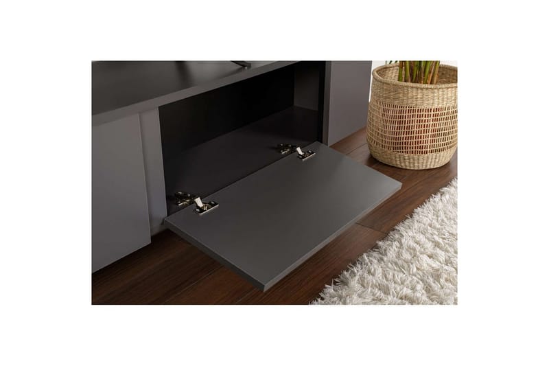 TV-benk Ro Antrasitt Svart - Antrasitt Svart - Møbler - TV- & Mediamøbler - TV benk & mediabenk
