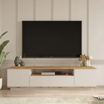TV-benk Skye Decor Dara (180 x 44,6 x 44,5 cm) Atlantisk furu kasjmir - Atlantic Pine og Cashmere - Møbler - TV- & Mediamøbler - TV benk & mediabenk