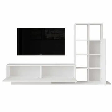 TV-benk Skye Decor Eska (201,2 x 123,6 x 29,5 cm) Hvit - Hvit - Møbler - TV- & Mediamøbler - TV-skap