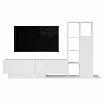 TV-benk Skye Decor Eska (201,2 x 123,6 x 29,5 cm) Hvit - Hvit - Møbler - TV- & Mediamøbler - TV-skap