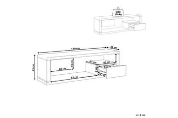 TV-benk Spokan - Møbler - TV- & Mediamøbler - TV benk & mediabenk