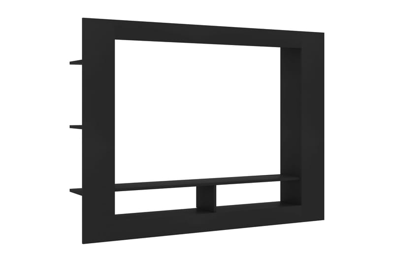 TV-benk svart 152x22x113 cm sponplate - TV benk & mediabenk