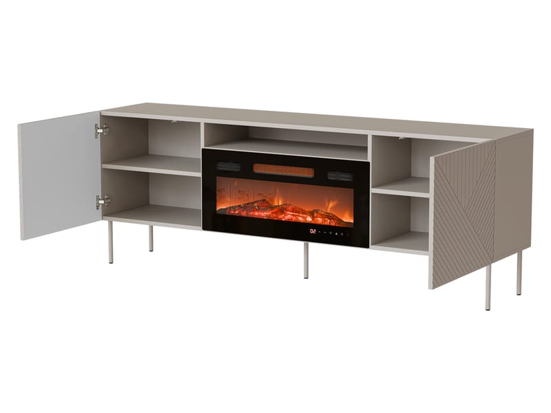 TV-benk TV-benk ART DECO 190 EF II + peis beige - Møbler - TV- & Mediamøbler - TV benk & mediabenk