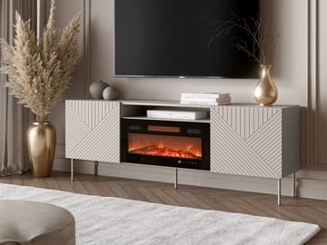 TV-benk TV-benk ART DECO 190 EF II + peis beige - Møbler - TV- & Mediamøbler - TV benk & mediabenk