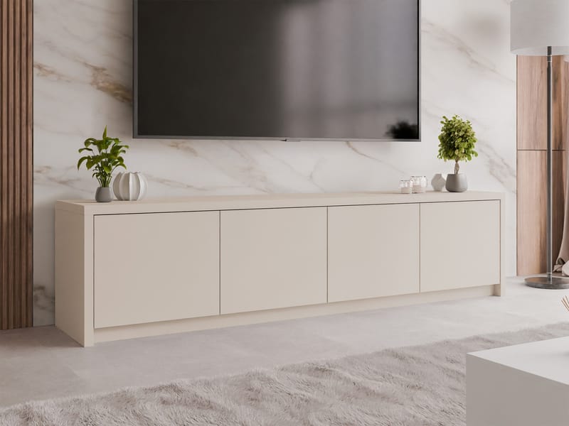 TV-benk TV-benk SOLID 4D beige - Møbler - TV- & Mediamøbler - TV benk & mediabenk