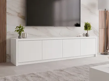 TV-benk TV-benk SOLID 4D hvit - Møbler - TV- & Mediamøbler - TV benk & mediabenk