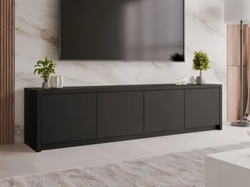 TV-benk TV-benk SOLID 4D svart - Møbler - TV- & Mediamøbler - TV benk & mediabenk