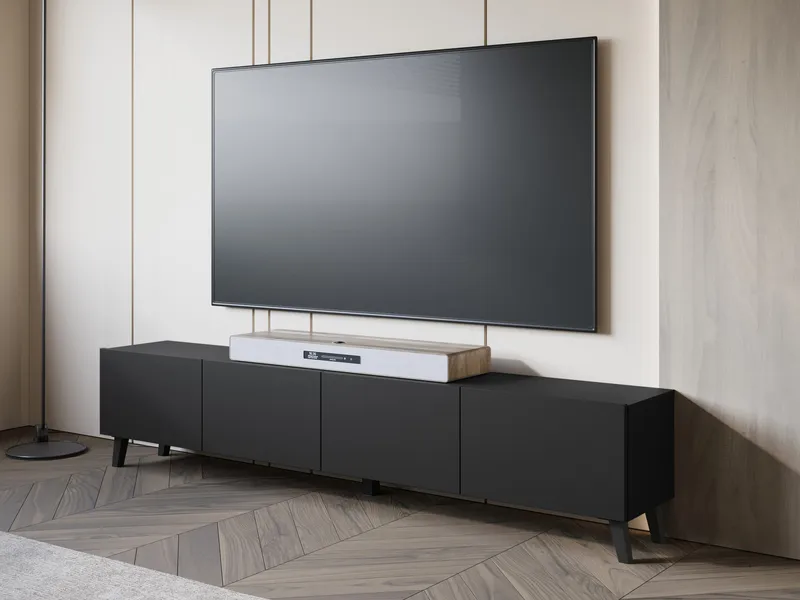 TV-benk TV-benk PHUKET 190 svart - Møbler - TV- & Mediamøbler - TV benk & mediabenk