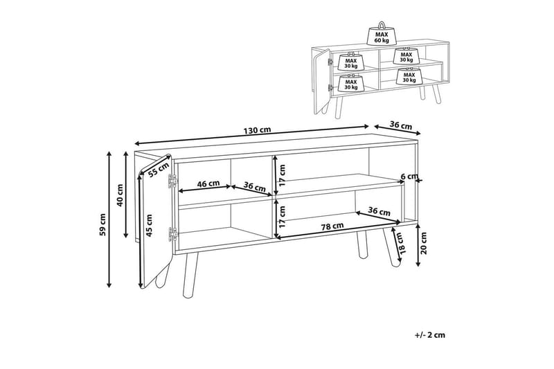 TV-benk Westfield - Møbler - TV- & Mediamøbler - TV benk & mediabenk