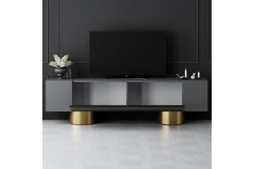 TV-bord Antrasitt / Gull - Antrasitt / Gull - Møbler - TV- & Mediamøbler - TV benk & mediabenk