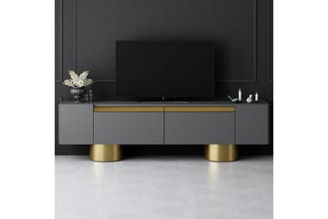 TV-bord Antrasitt / Gull - Antrasitt / Gull - Møbler - TV- & Mediamøbler - TV benk & mediabenk