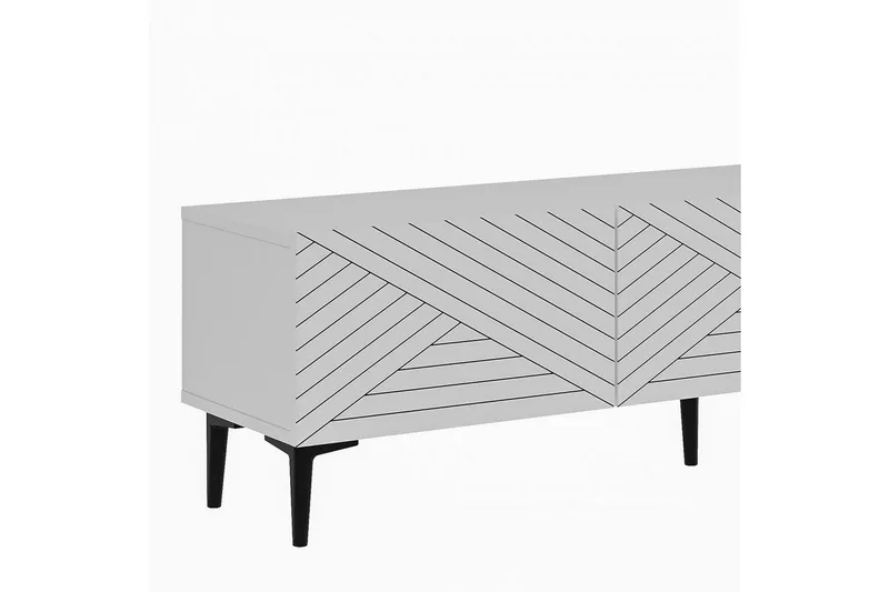 TV-bord Botswana Hvit - Hvit - Møbler - TV- & Mediamøbler - TV benk & mediabenk