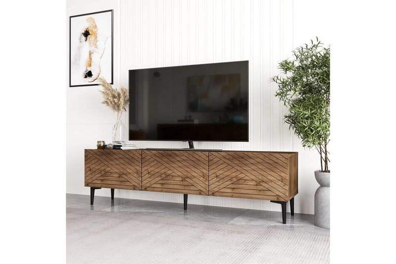 TV-bord Botswana Valnøtt - Valnøtt - Møbler - TV- & Mediamøbler - TV benk & mediabenk