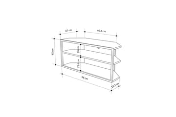 TV-bord Echo Retro Grå - Retro Grå - Møbler - TV- & Mediamøbler - TV benk & mediabenk